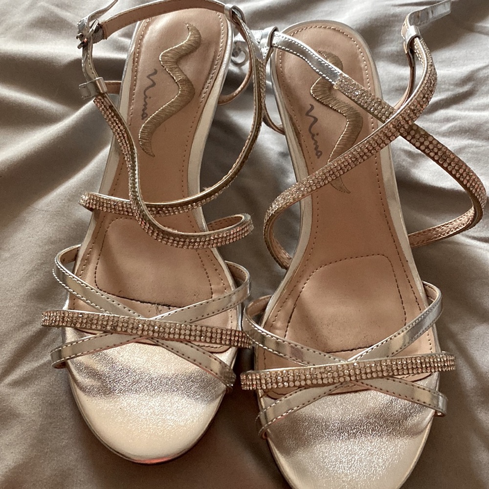 Silver sandals